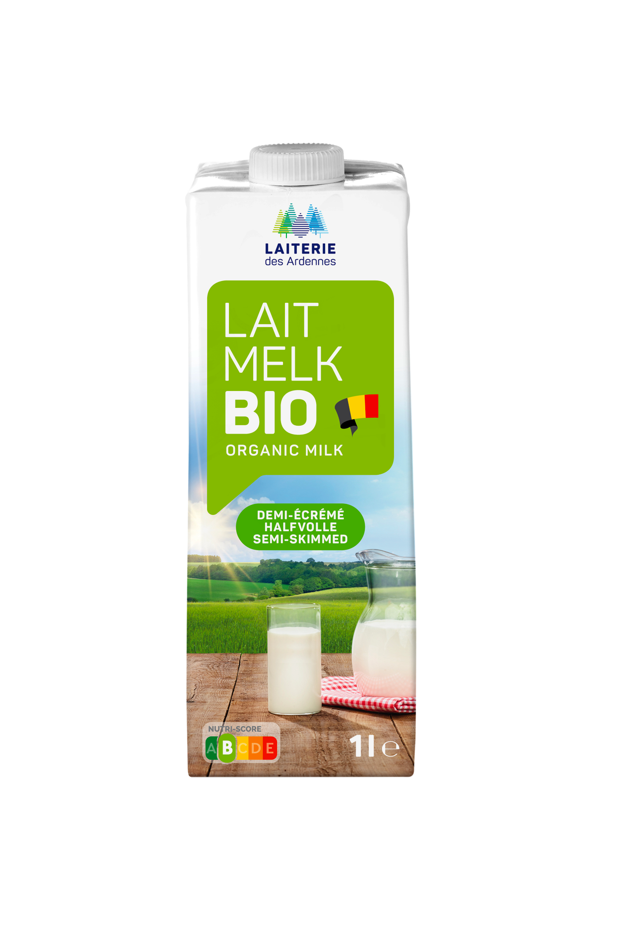 Laiterie Ardennes Halfvolle melk UHT bio 1L